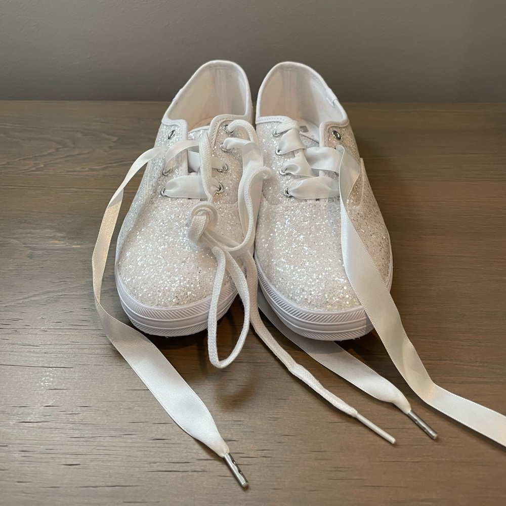keds x kate spade new york champion glitter sneakers size 8